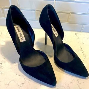 Steve Madden leather upper high heels size 7.5 Black